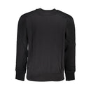 Calvin Klein Schlankes schwarzes Fleece-Sweatshirt mit Rundhalsausschnitt