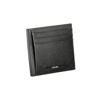 Calvin Klein Schwarzes Leder Portemonnaie