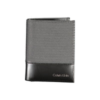 Calvin Klein Schwarzes Leder Portemonnaie