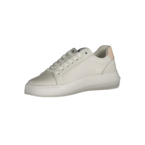 Calvin Klein Sneaker aus weißem Polyester
