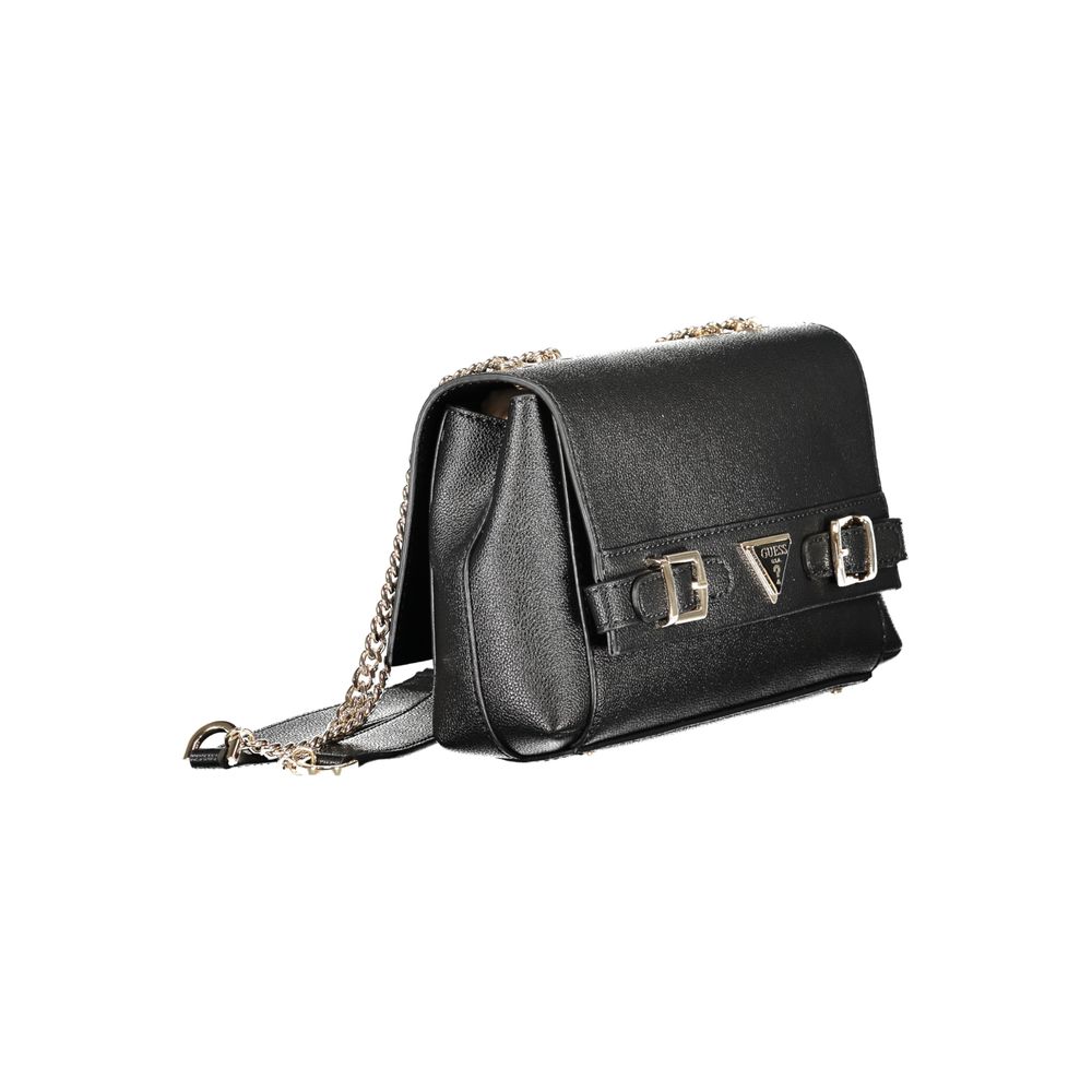 Guess Jeans Schwarz Polyethylen Frauen Handtasche