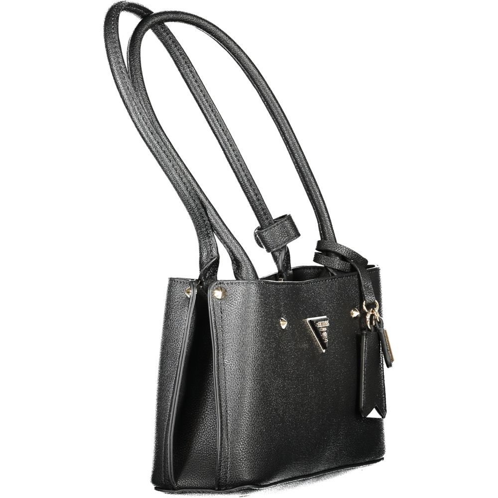 Guess Jeans Schwarz Polyethylen Frauen Handtasche