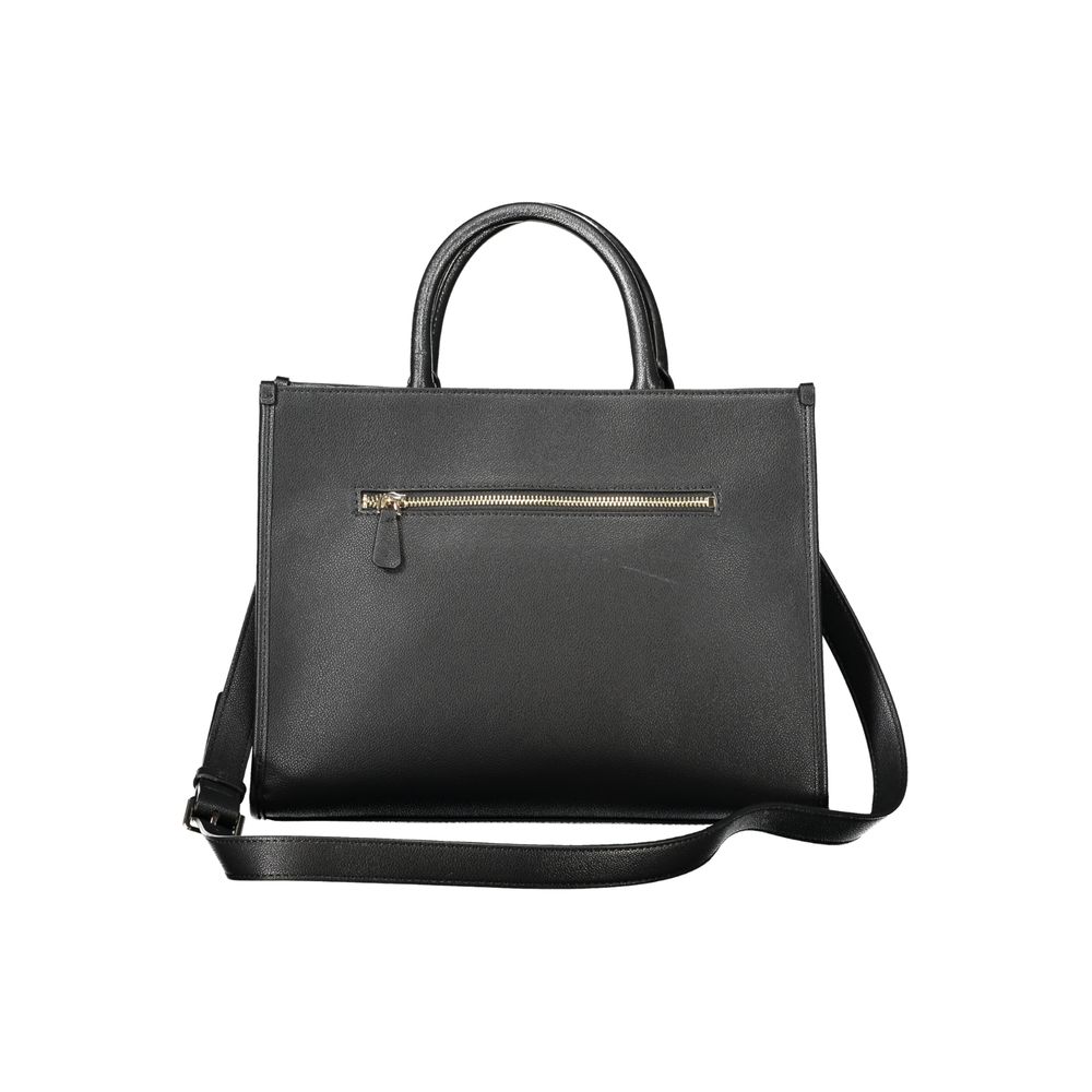 Guess Jeans Schwarz Polyethylen Frauen Handtasche
