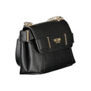 Guess Jeans Schwarz Polyethylen Frauen Handtasche