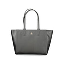 Tommy Hilfiger Schwarz Recyceltes Polyester Damen Handtasche