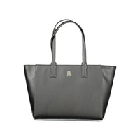 Tommy Hilfiger Schwarz Recyceltes Polyester Damen Handtasche