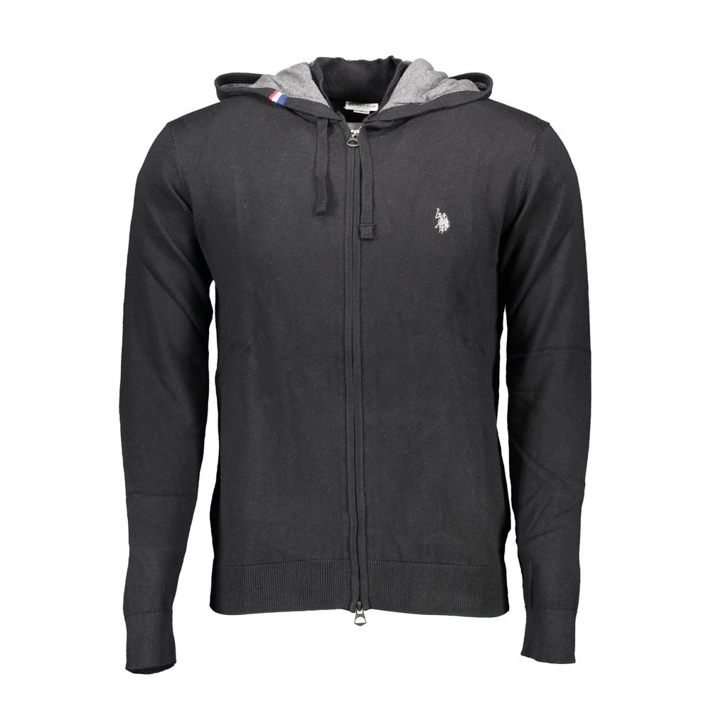 U.S. POLO ASSN. Schwarze Baumwolle Herren Strickjacke