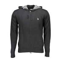 U.S. POLO ASSN. Schwarze Baumwolle Herren Strickjacke