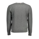 U.S. POLO ASSN. Grauer Herrenpullover aus Baumwolle