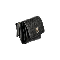 Tommy Hilfiger Schwarzes Polyethylen Portemonnaie für Frauen