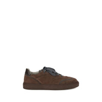 Brunello Cucinelli Brown Low-Top Rubber Sneakers