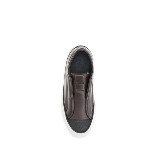 Brunello Cucinelli Black Low-Top Rubber Sneakers