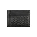Calvin Klein Elegantes schwarzes Leder Portemonnaie mit Kartenhalter