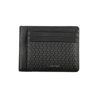 Calvin Klein Elegantes schwarzes Leder Portemonnaie mit Kartenhalter