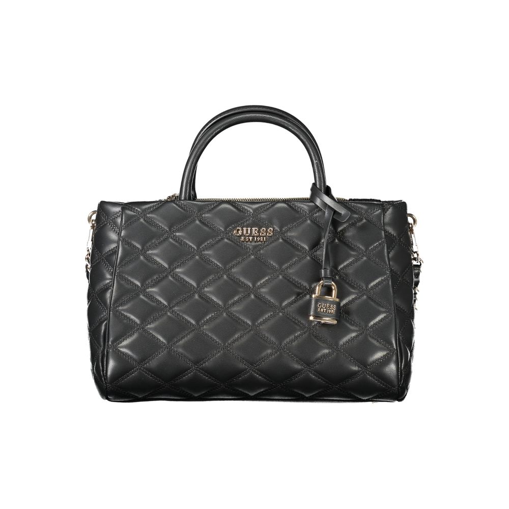 Guess Jeans Schwarz Polyethylen Frauen Handtasche