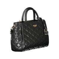Guess Jeans Schwarz Polyethylen Frauen Handtasche