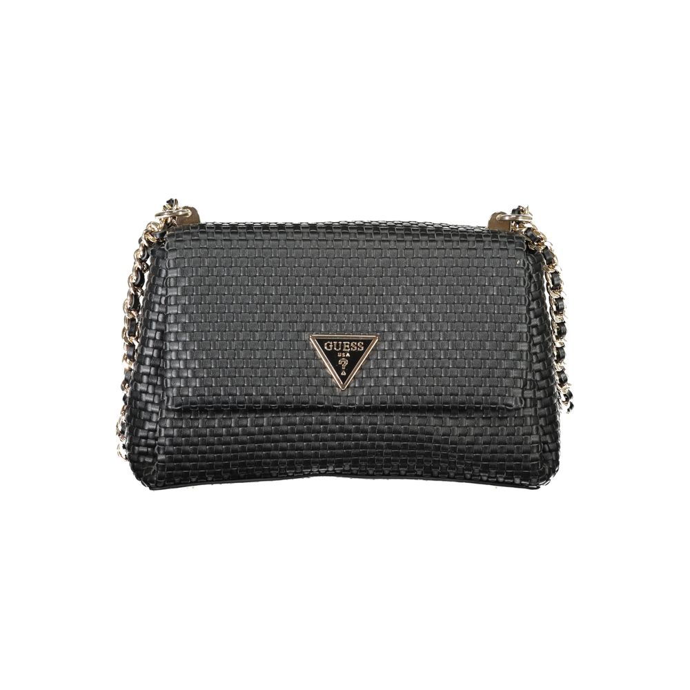 Guess Jeans Schwarz Polyethylen Frauen Handtasche