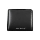 Tommy Hilfiger Elegantes Portemonnaie aus schwarzem Leder für den modernen Mann