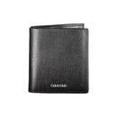 Calvin Klein Schwarzes Leder Herren Portemonnaie