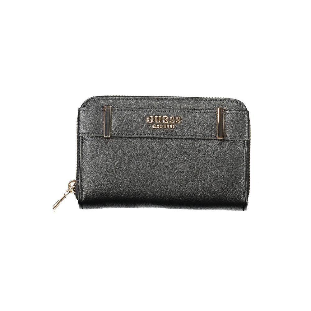 Guess Jeans Schwarzes Polyethylen Portemonnaie für Frauen