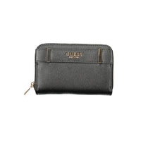 Guess Jeans Schwarzes Polyethylen Portemonnaie für Frauen