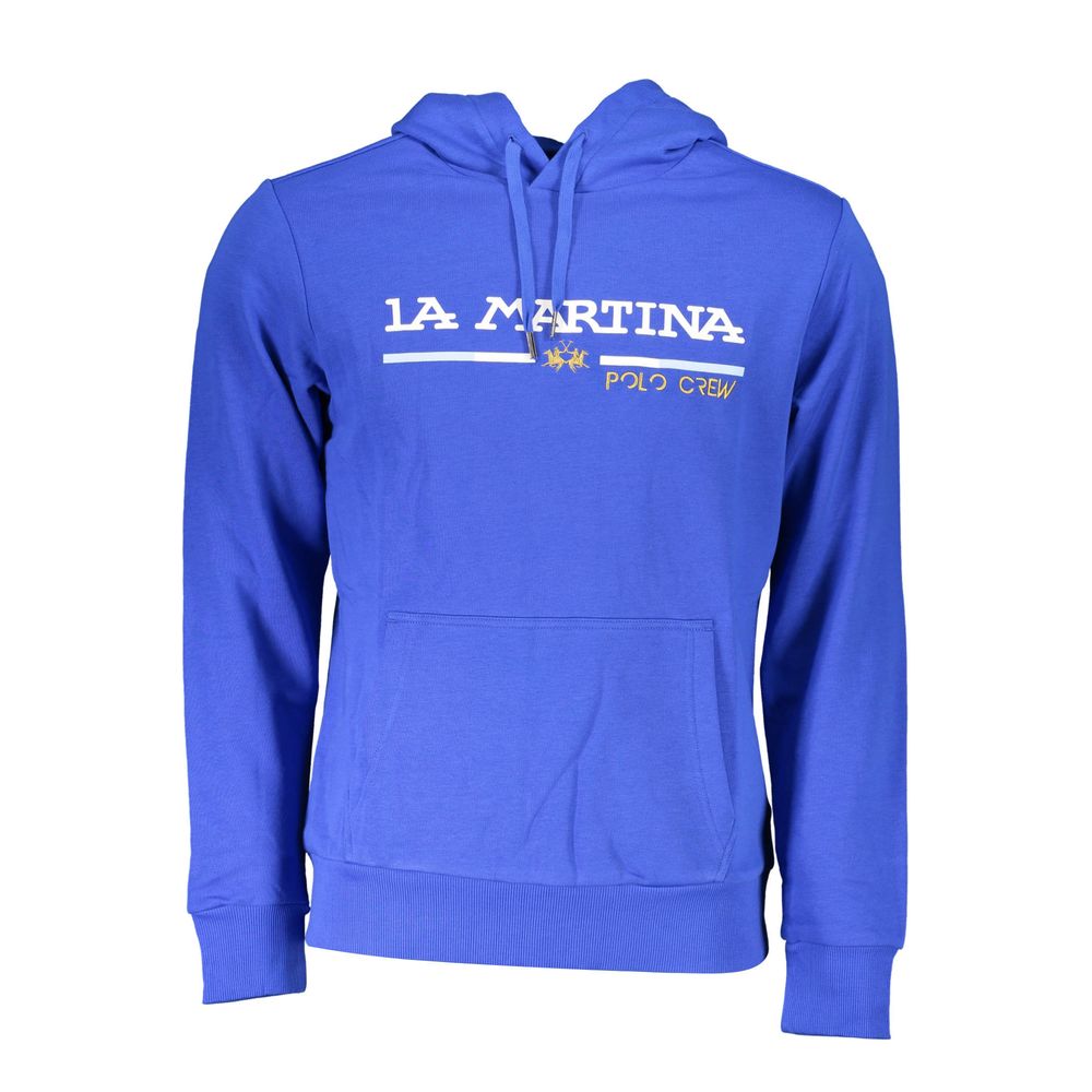 La Martina Blauer Baumwoll-Sweatshirt