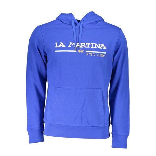 La Martina Blauer Baumwoll-Sweatshirt