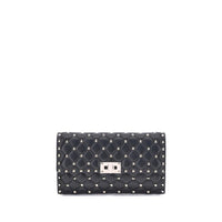 Valentino Garavani Black Lamb Shoulder Bag Ovis Aries Aries