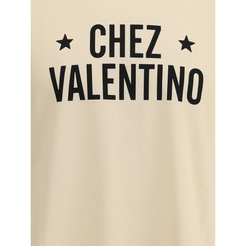 Valentino Baumwoll-T-Shirt in Creme