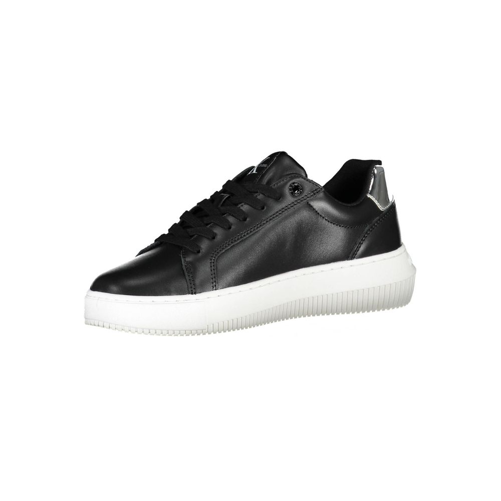 Calvin Klein Schwarzer Polyester Damen Sneaker