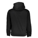 Calvin Klein Glattes Sweatshirt mit Kapuze aus Fleece in Schwarz