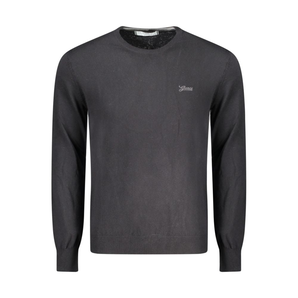 Guess Jeans Schwarzer Baumwollpullover für Männer