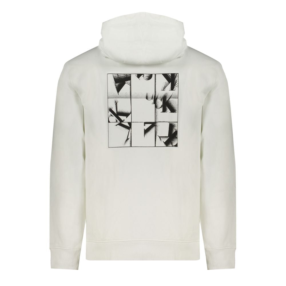 Calvin Klein Weißer Baumwollpullover