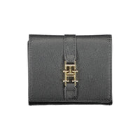 Tommy Hilfiger Schwarzes Portemonnaie aus Polyethylen