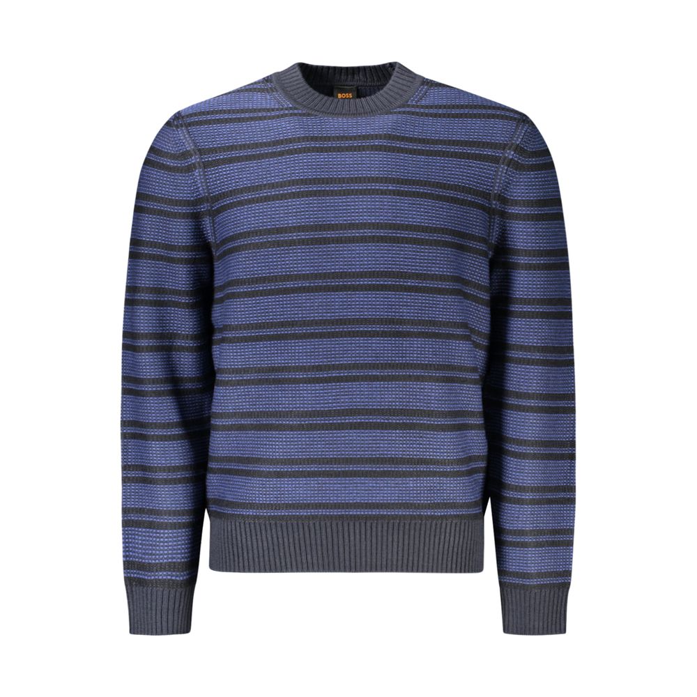 Hugo Boss Blauer Pullover aus Wolle für Männer
