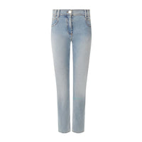 Balmain Blaue Baumwolljeans &amp