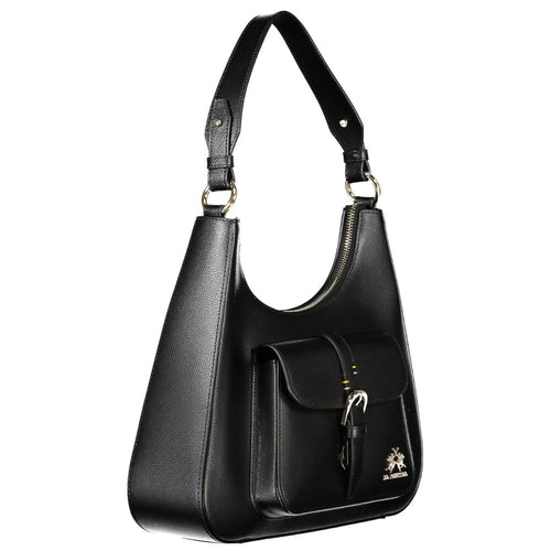 La Martina Black Leather Women's Handbag