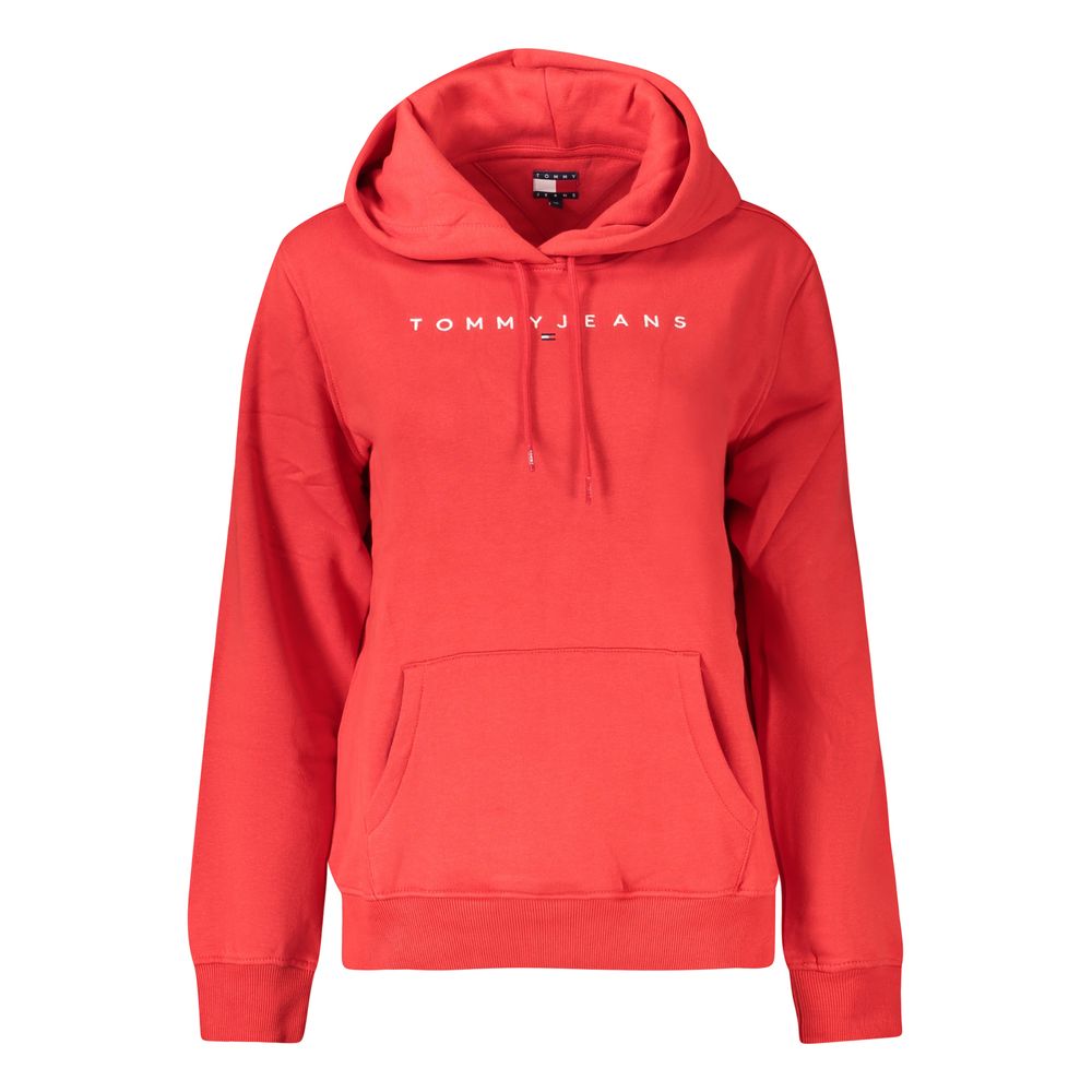 Tommy Hilfiger Roter Bio-Baumwollpullover für Frauen