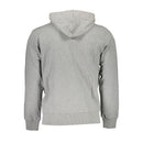 La Martina Grey Cotton Pullover for Men with Hood