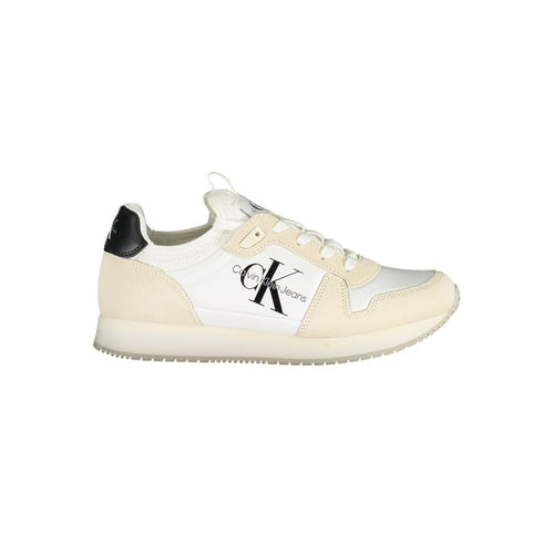 Calvin Klein white polyester sneakers