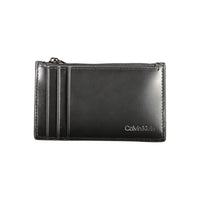 Calvin Klein Schwarzes Leder Portemonnaie
