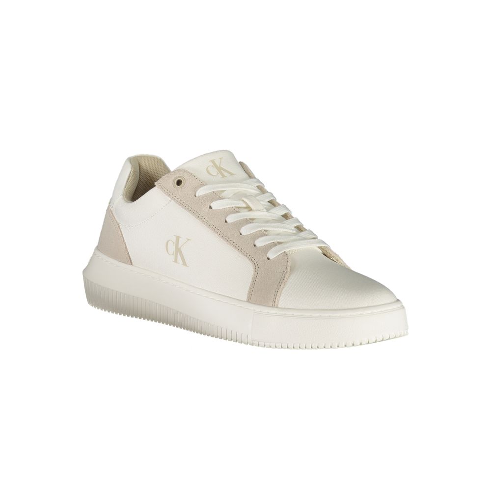 Calvin Klein Weißes Leder Herren Sneaker