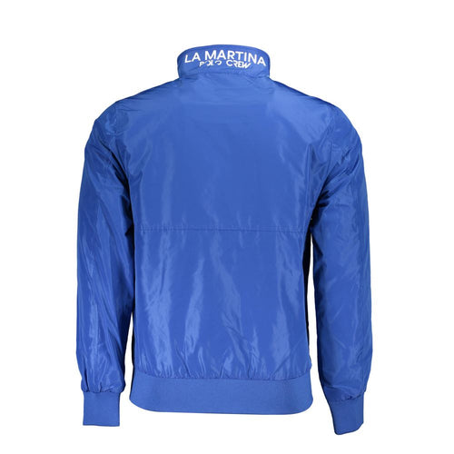 La Martina Blue Polyester Jackets &amp; Coats