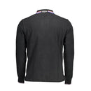 U.S. POLO ASSN. Schwarzes Baumwoll-Poloshirt für Männer