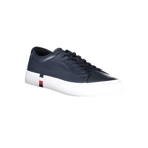 Tommy Hilfiger Blaue Leder Herren Sneaker