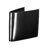 Calvin Klein Schwarzes Leder Herren Portemonnaie