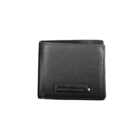 Tommy Hilfiger Schwarzes Leder Herren Portemonnaie