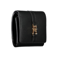 Tommy Hilfiger Schwarzes Polyethylen Portemonnaie für Frauen