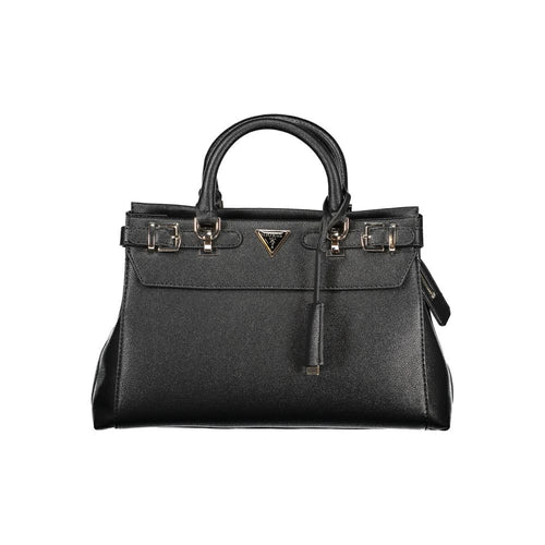 Guess Jeans Schwarz Polyethylen Frauen Handtasche