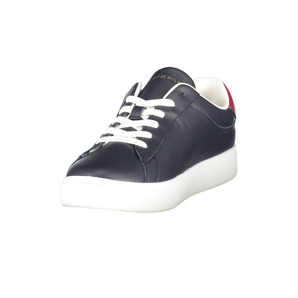 Tommy Hilfiger Blaue Leder Damen Sneaker